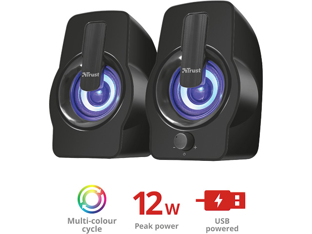 TRUST GEMI 2.0 LAUTSPRECHER SET USB 22948 RGB LED Beleuchtung
