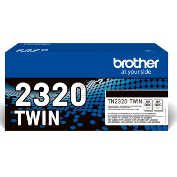 TN2320TWIN BROTHER DCPL/MFCL Toner (2) black HC 2x2600Seiten