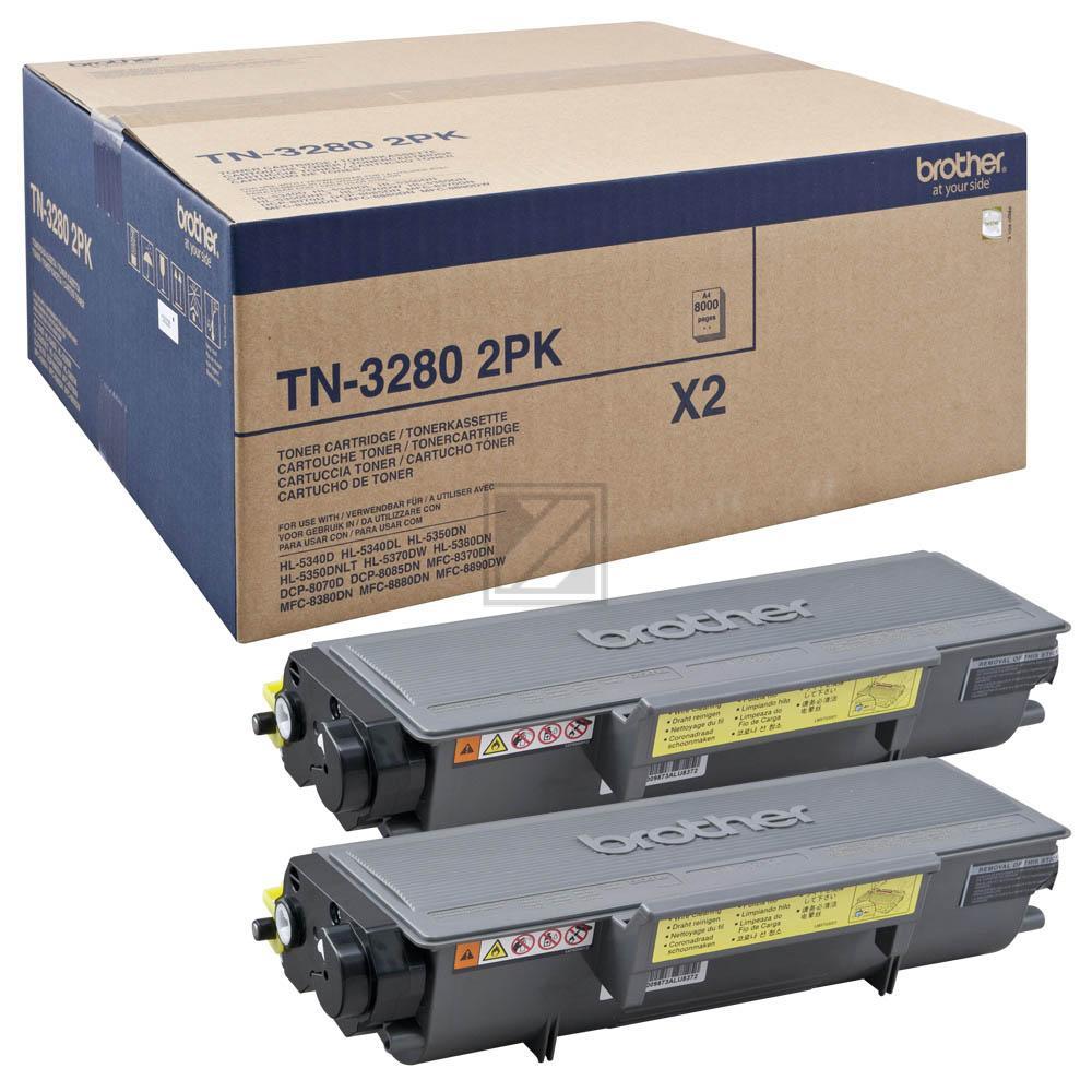 TN3280TWIN BROTHER DCP Toner (2) black HC 2x8000Seiten