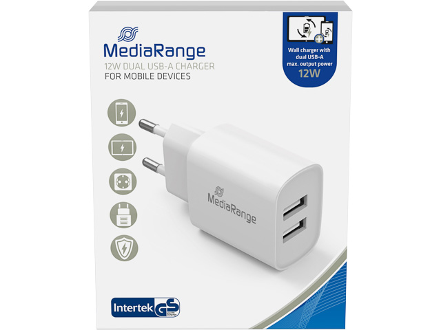 MEDIARANGE STECKDOSENLADEGERAET 12W MRMA114 weiss