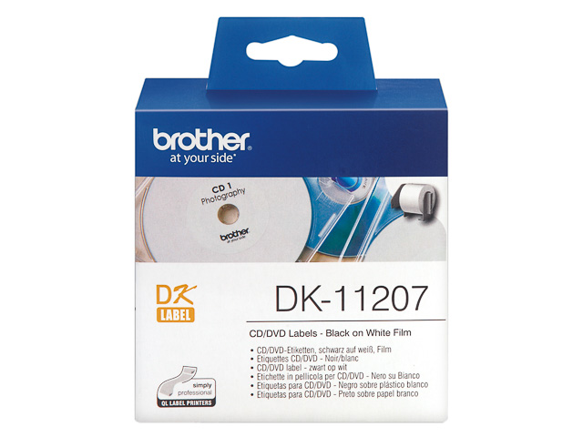 DK11207 BROTHER PT QL550 ETIKETTEN WEISS 100Stk/Rolle 58mm