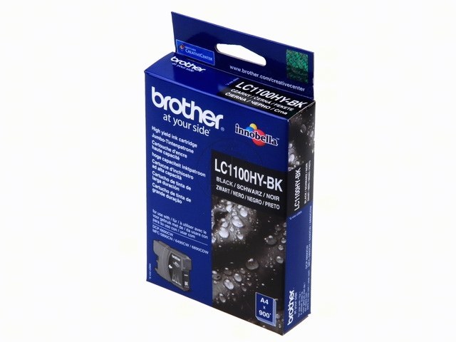LC1100HYBK BROTHER MFC6490CW TINTE BK HC 900Seiten hohe Kapazitaet