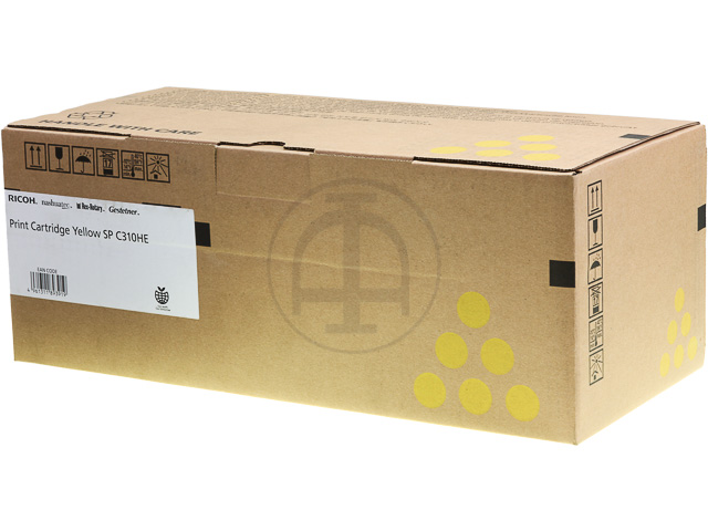 407635 RICOH SPC231SF TONER YELLOW HC Type SPC310HE 6000Seiten hohe Kapazitaet