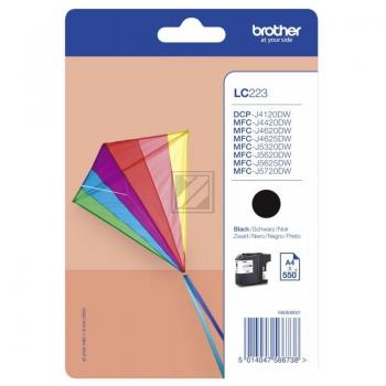 LC223BK BROTHER MFC Tinte black ST 550 Seiten