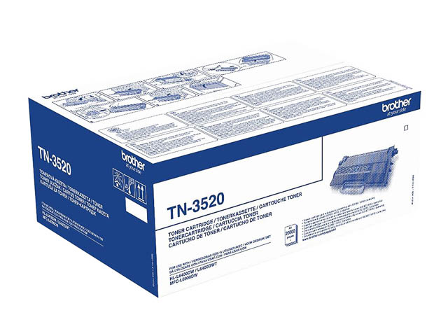 TN3520 BROTHER HLL6400DW TONER BLACK 20.000Seiten