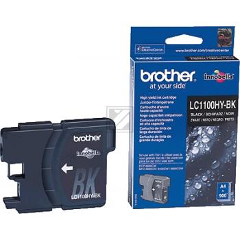 LC1100HYBK BROTHER MFC Tinte black HC 900Seiten