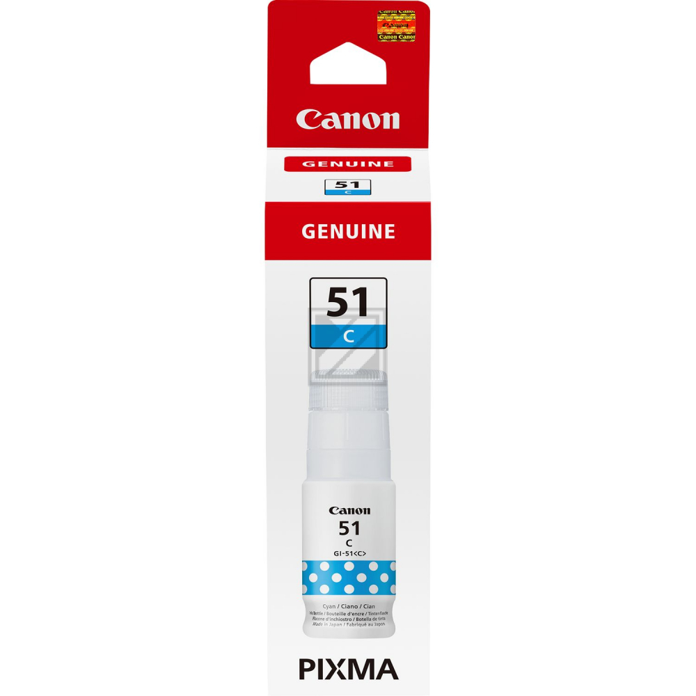 4546C001 CANON GI51C Pixma Tinte cyan 7700Seiten 70ml