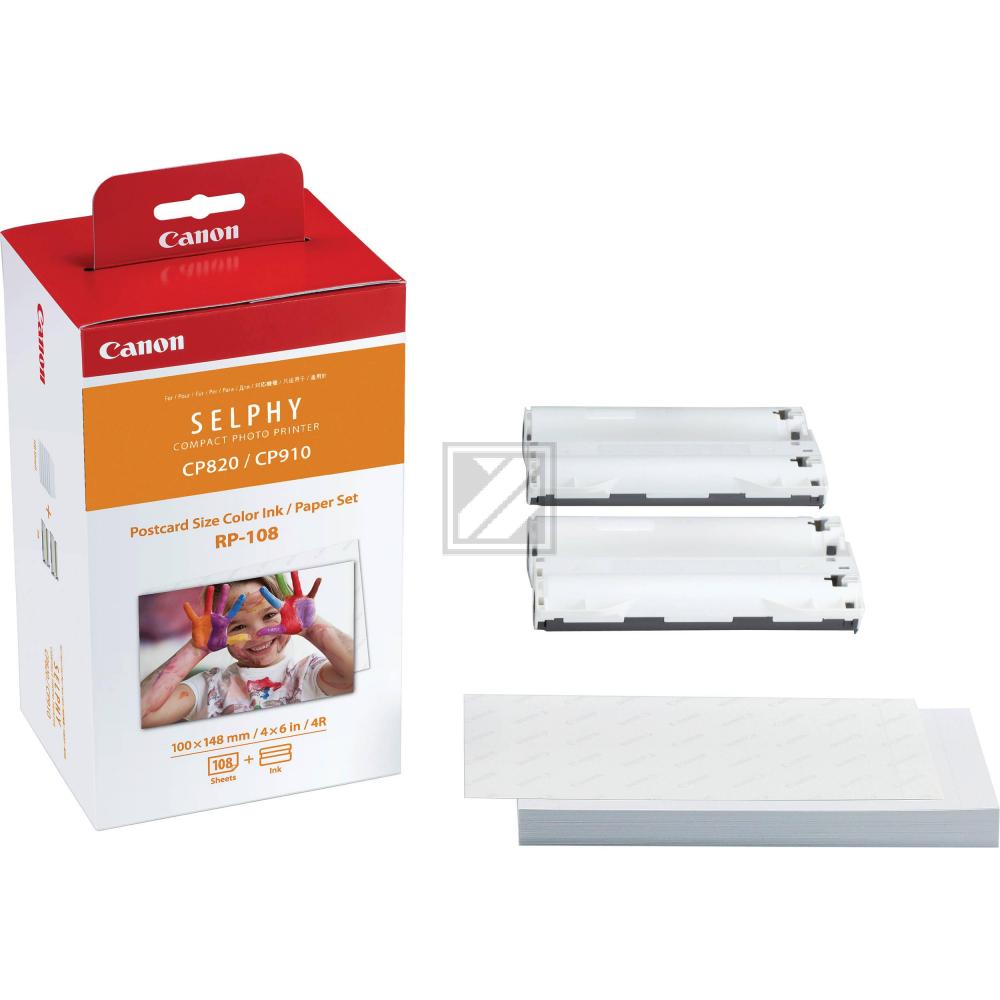 8568B001 CANON Fotopapier+TTR (2) 10x15cm 108Blatt weiss RP108IN