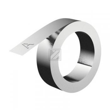 35800 DYMO IND Praegeband 12mm silber 3,65 Meter selbstklebend Aluminium