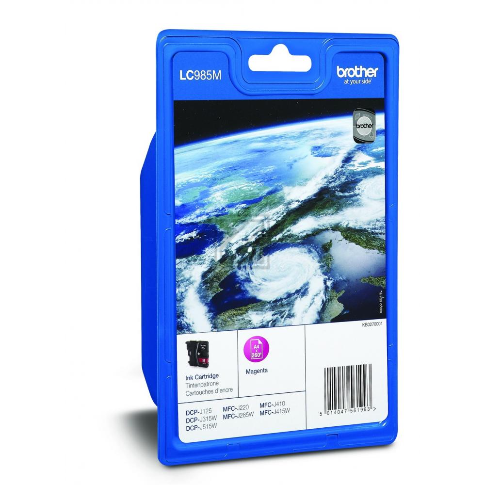 LC985M BROTHER DCP Tinte magenta 260 Seiten