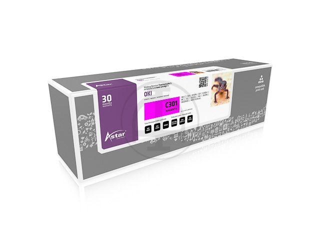 AS12301 ASTAR OKI C301 TONER MAG 44973534 1500Seiten