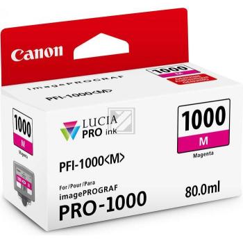 0548C001 CANON PFI1000M IPF Tinte magenta 5855Seiten 80ml