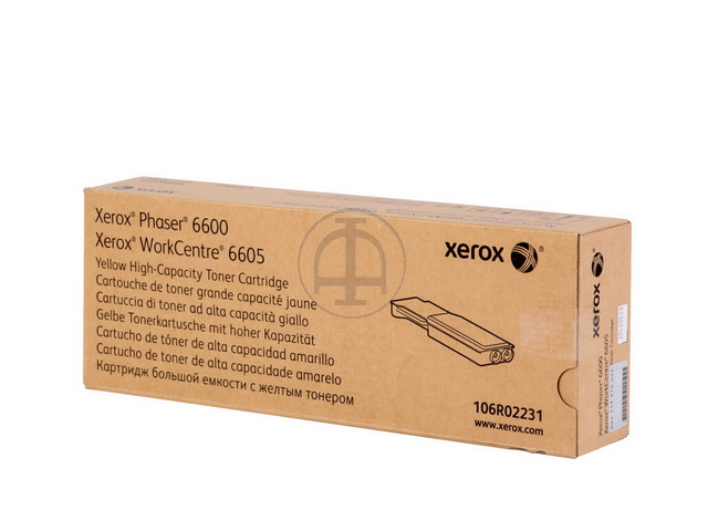 106R02231 XEROX PH6600 TONER YELLOW HC 6000Seiten hohe Kapazitaet