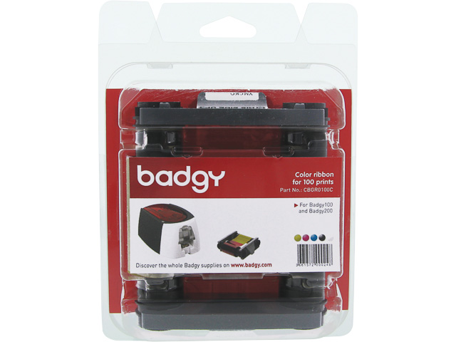 EVOLIS BADGY TTR FARBBAND YMCKO CBGR0100C 100Drucke