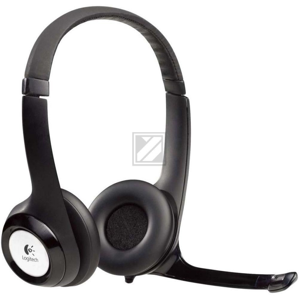 981-000406 LOGITECH H390 Headset Kabel Stereo on-ear USB-A schwarz