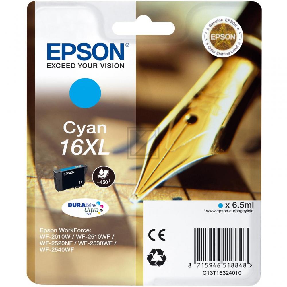 C13T16324012 EPSON WF Tinte cyan HC 450 Seiten 6,5ml