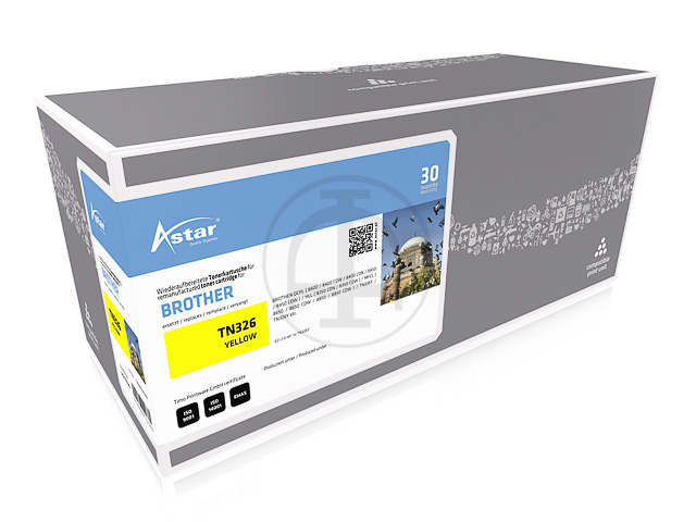 AS13326 ASTAR BRO. HLL8250 TONER YEL TN326Y 3500Seiten