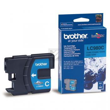 LC980C BROTHER DCP Tinte cyan 260Seiten