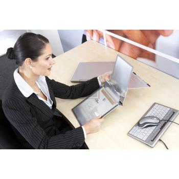 BNEQ260 BAKKER Ergo-Q 260 Notebookstaender mobil silber