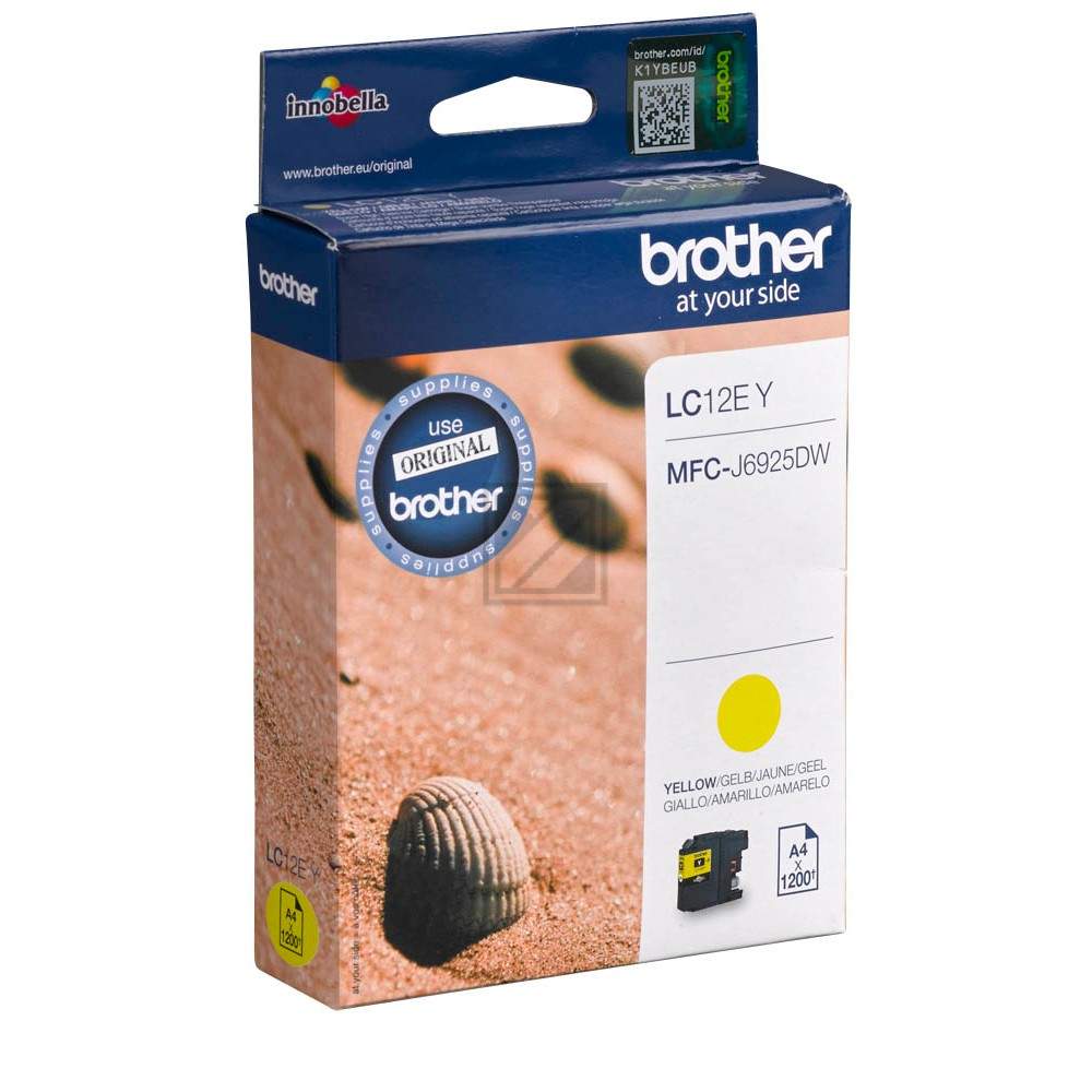 LC12EY BROTHER MFC Tinte yellow 1200 Seiten