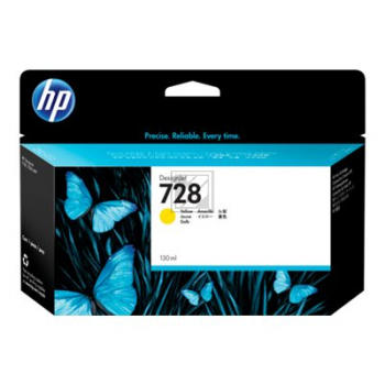 F9J65A HP 728 DNJ Tinte yellow HC 130ml