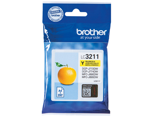LC3211Y BROTHER DCPJ772DW TINTE YEL ST 200Seiten Standard Kapazitaet