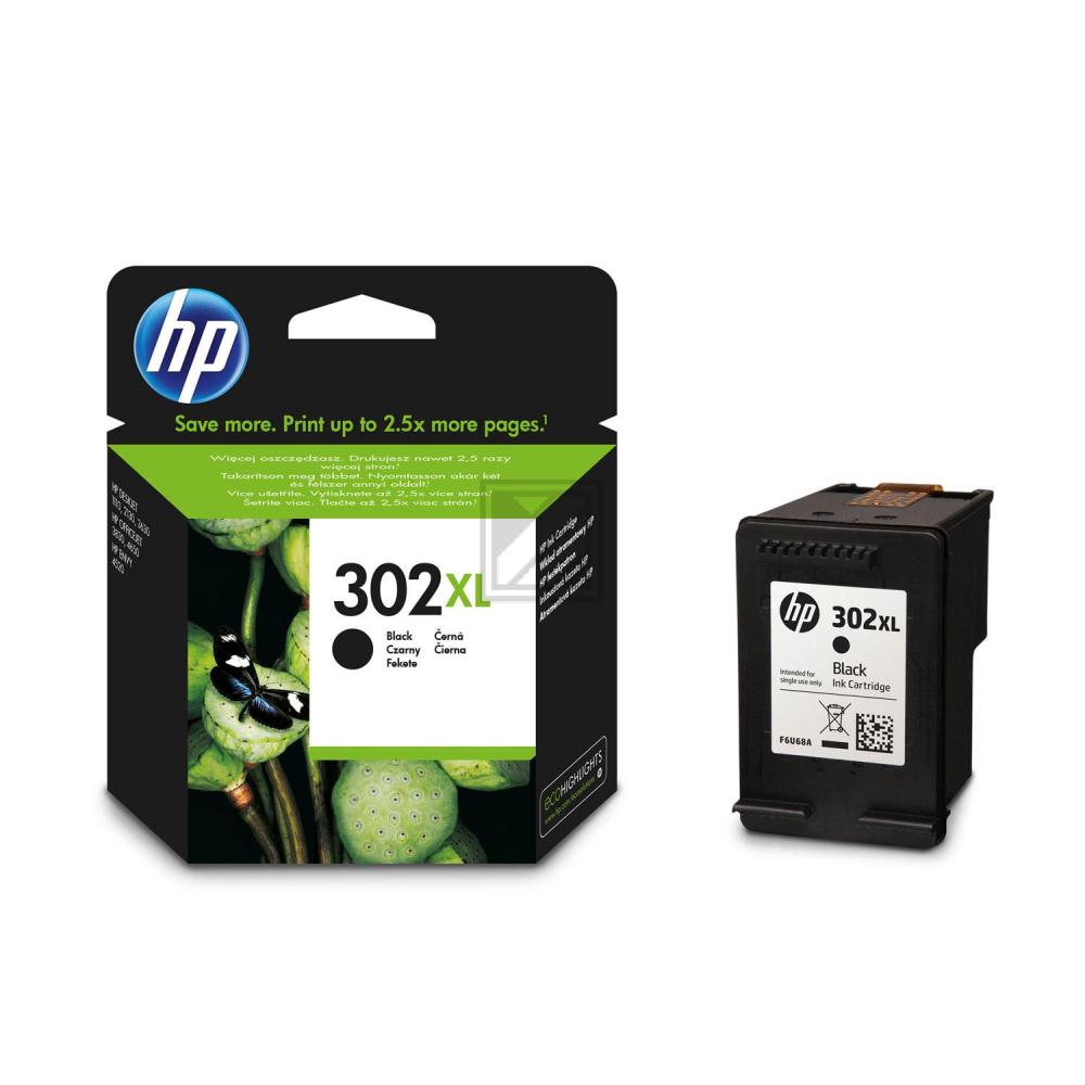 F6U68AE#UUS HP 302XL OJ Tinte black HC 430Seiten 8,5ml