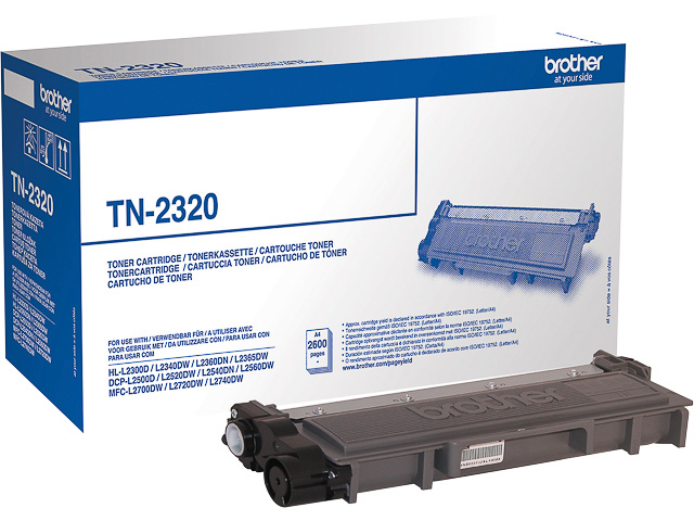 TN2320 BROTHER DCPL2500DN TONER BLACK HC 2600Seiten hohe Kapazitaet