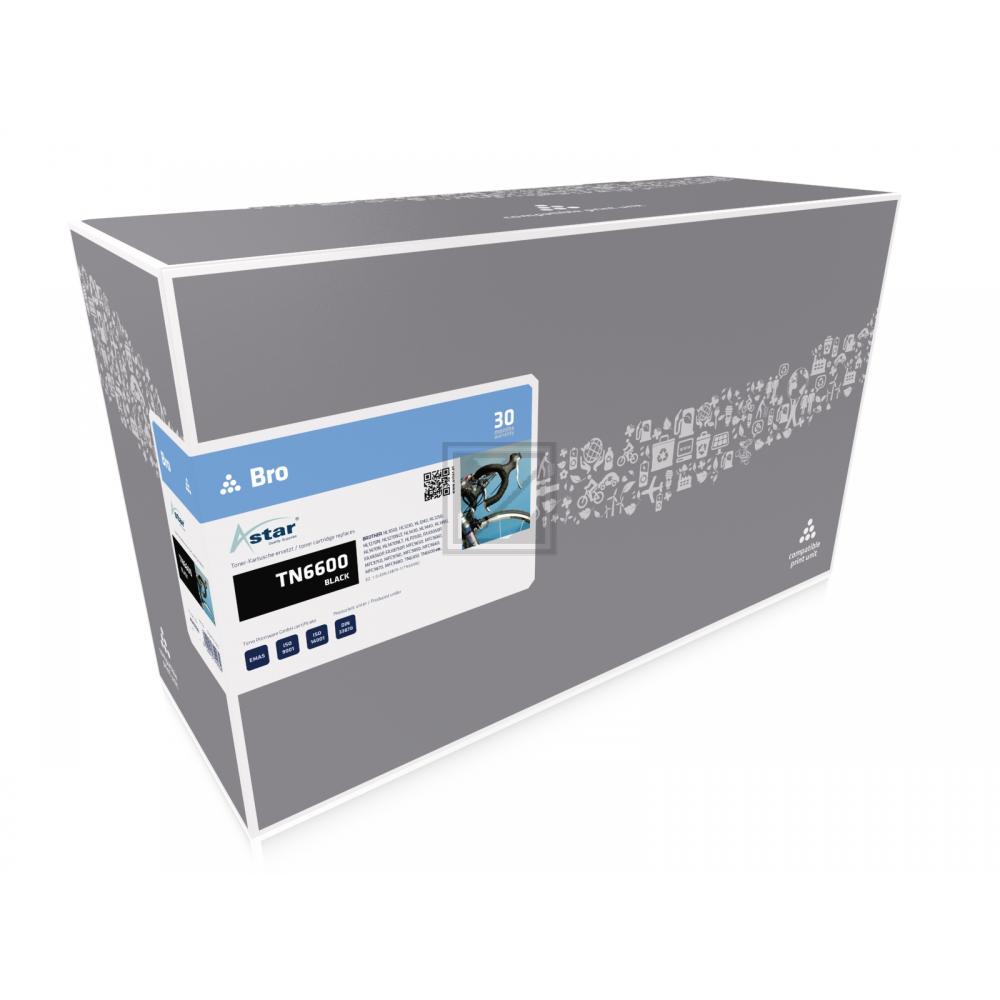 AS10036 ASTAR BROTHER TN6600 HL Toner black rebuilt 6000Seiten