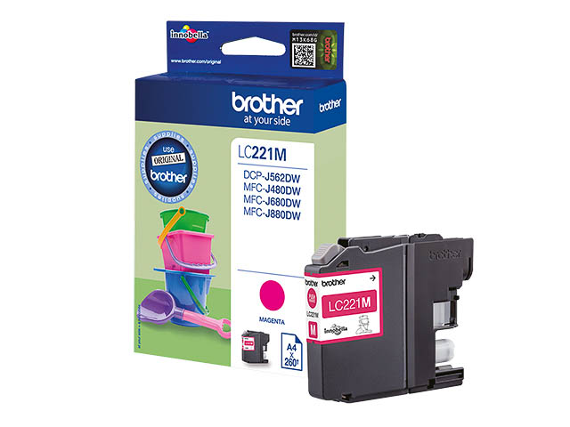 LC221M BROTHER MFCJ880DW TINTE MAGENTA 260Seiten