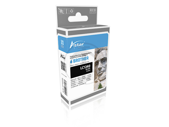 AS15156 ASTAR BRO. MFCJ6510DW TINTE BLK LC1240BK 600Seiten 13,9ml