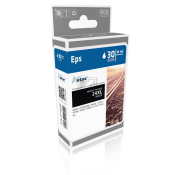 AS15245 ASTAR EPSON T2431 XP Tinte black HC rebuilt 500Seiten Chip 10ml