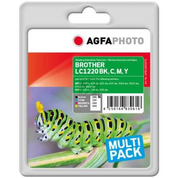 APB1220SETD AP BROTHER LC1220BKRBWBPDR MFCJ Tinte (4) cmyk rebuilt 4x300Seiten