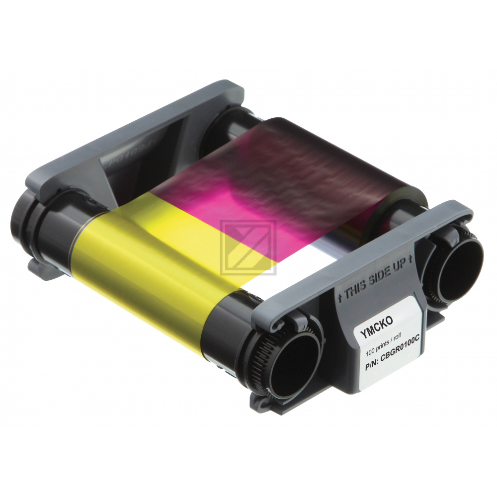 CBGR0100C EVOLIS Badgy YMCKO TTR Farbband 4farbig 100Blatt