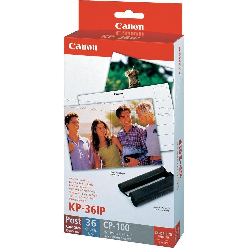 7737A001 CANON Fotopapier+TTR 10x14,8cm 36Blatt weiss KP36IP glaenzend