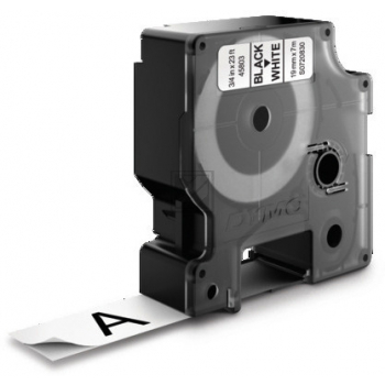 S0720830 DYMO D1 Schriftband 19mm schwarz weiss 7 Meter