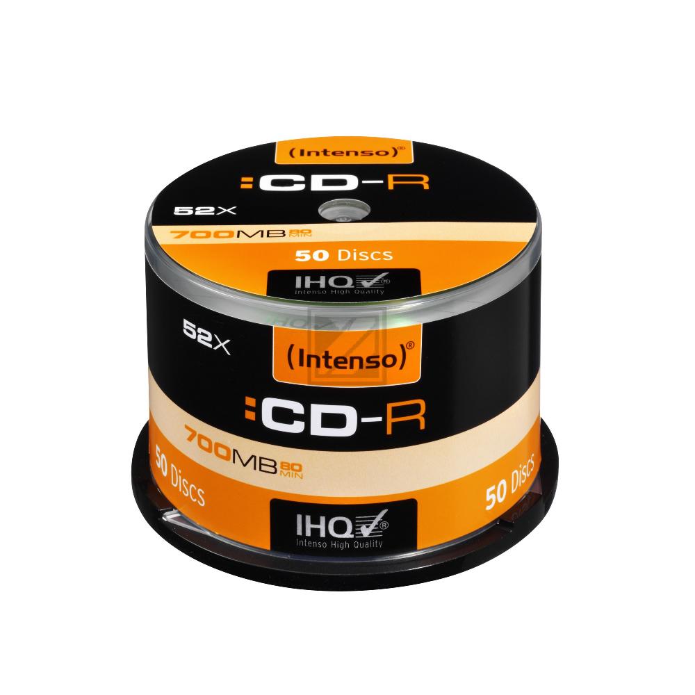 INTENSO CDR80 700MB 52x (50) CB 1001125 Cake Box