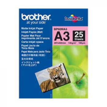BP60MA3 BROTHER Papier A3 (297x420mm) 25 Blatt weiss 145gr matt