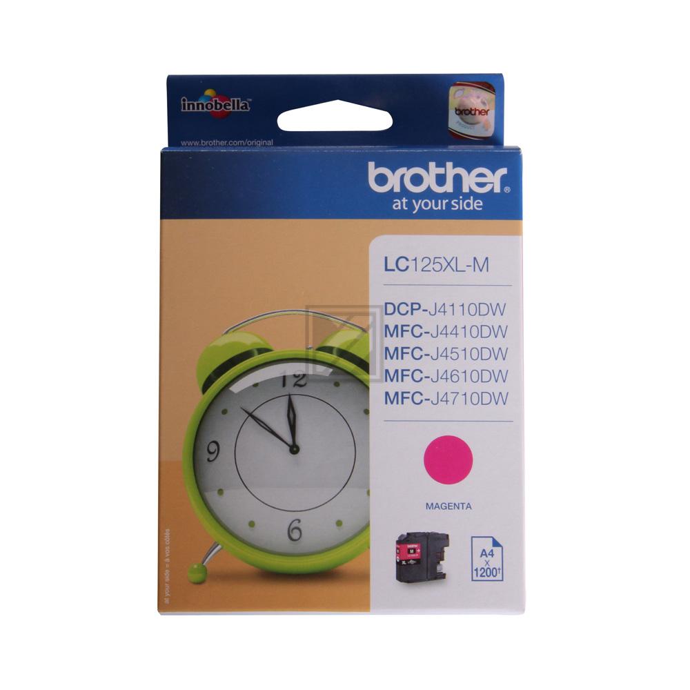 LC125XLM BROTHER MFC Tinte magenta HC 1200Seiten